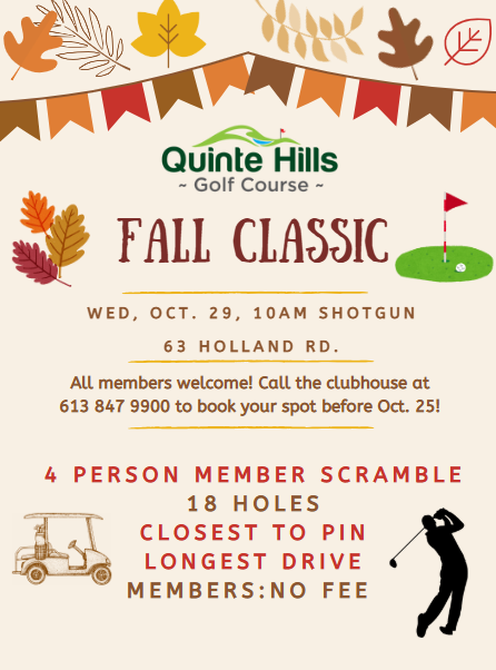 Quinte Hills Fall Classic